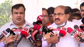 LoP Jayanarayan Mishra and BJD MLA Rohit Pujari come face-to-face over NH 55 