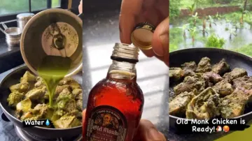 Old monk chicken recipe video takes goes viral, watch here