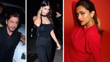 Shah Rukh Khan, Suhana Khan, Deepika Padukone