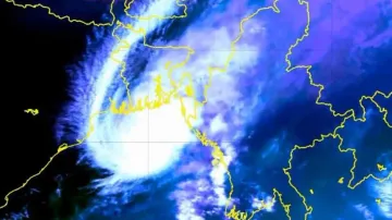 Satellite Image of Cyclone Hamoon