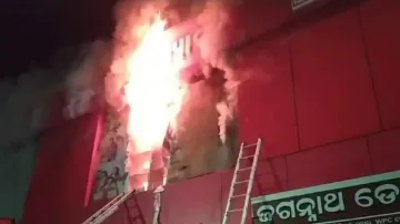 Fire At Garment Store In Nayagarh