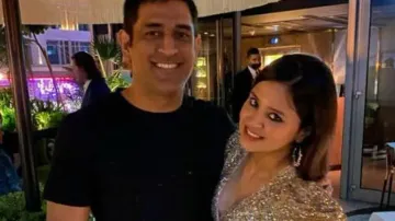 Mahendra Singh and Sakshi Singh Dhoni