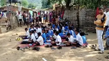 Odisha students stage protest over encroachment on school road