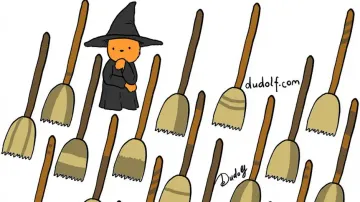 Help the witch find her broom – You have 12 seconds in hand!