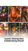 Jack Sparrow, Harry Potter and Iron Man Celebrating Diwali by AI-Imagined