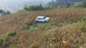 SUV Dives From Ghat In Koraput