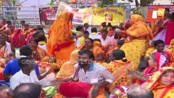 Sankirtan Performers Protest In Bhubaneswar