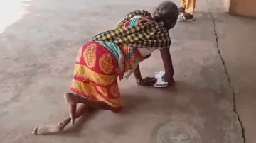 Odisha Shocker! With no tricycle, 68-yr-old woman crawls for 30km to withdraw money