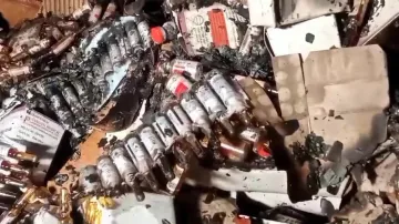 Medicine Godown Catches Fire