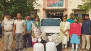 MP couple smuggling ganja from Odisha by writing 'Media' on car arrested