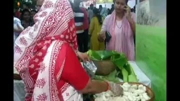 Women Sell Pitha In Bali Yatra