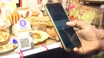 Man Trying To Use UPI For Payment At A Shop In Bali Yatra