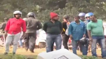 Car hits stationary truck near Pahala 