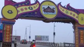 Bali yatra Welcome Gate At Bell View, Cuttack