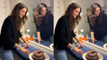 Tripti Dimri celebrates ‘Animal’ success, looks stunning as she cuts the cake