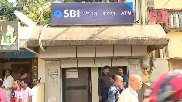 Loot from SBI ATM In Bhubaneswar