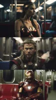 Superheroes Metro Journey Looks Stunning As Imagined by AI