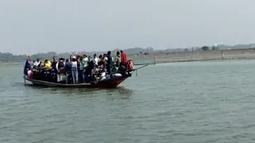 Boat Stuck In Chilika