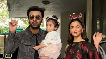 Ranbir & Alia with Raha