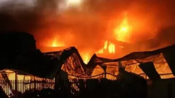 Fire In Maharashtra Glove Factory