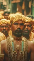 AI Envisions Gold-Adorned People In An Indian Village