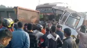 Bus-Truck Collision Near Kamakhyanagar