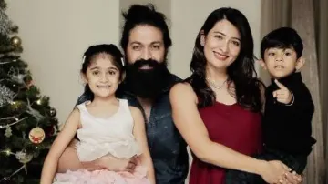 Rocky bhai Yash shares adorable picture with wife Radhika Pandit, kids