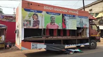 Viksit Bharat Sankalp Yatra van vandalised