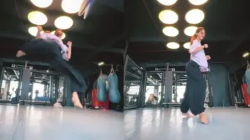 Keeping fitness game on point, Disha Patani practices ‘Tornado kick’; watch