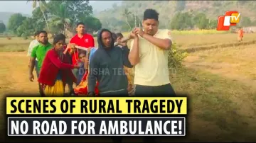 Ambulance Driver Helps Carry Pregnant Woman On Cot For 3kms Due To Absence Of Motorable Roads