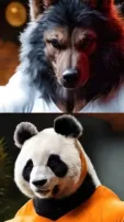 AI imagines wild animals in human attire in bar