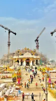 A Sneak Peek into Ayodhya Ram Mandir's Construction Beauty
