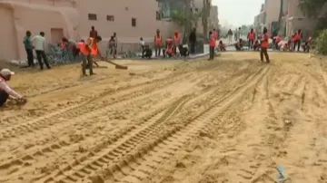 Sri Marg work under progress in Puri