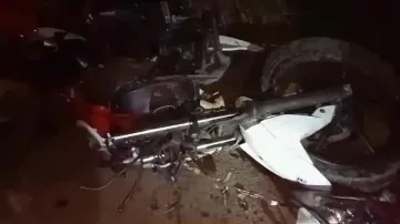 Scooter and a bike collided head-on in Ganjam