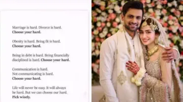 Sania Mirza cryptic post amid Shoaib Malik-Sana Javed marriage