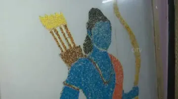 Ayodhya Ram Mandir: Odisha artist crafts Lord Ram’s image with over 1.53 lakh granules of ‘arua chau