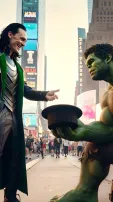 AI Imagined Hilarious Look of Superheroes Begging In The Street