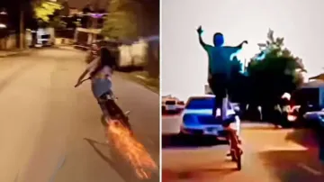 Girls Vs Boys: Girl’s cycle stunt will leave you amazed, boy’s daring will leave your jaws dropped; 