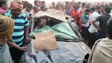 Car Involved In Accident near Tigiria
