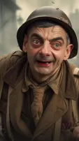 AI Envisions Mr. Bean's Evolving Looks Across Time Periods 