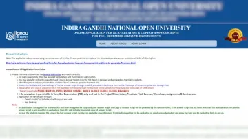 IGNOU activates re-evaluation & copy request for December 2023 TEE, know how to apply