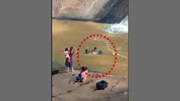 Tourists Rescued From Gummajharan Waterfall