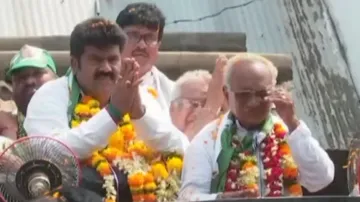 Bikram Panda with Ramesh Chandra Chyau Patnaik 