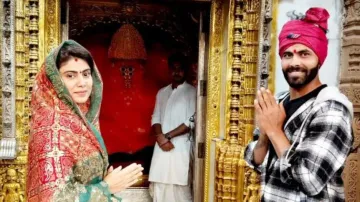 Ravindra Jadeja’s wife Rivaba gives stern response when asked about father-in-law’s accusations