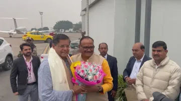 BJP National Vice-President Baijayant Panda in Lucknow