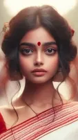 AI Envisions Bengali Girl's Diverse Avatar Looks
