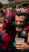 AI Envisions 'Deadpool 3' Stars Enjoying Wild Party