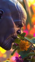 AI-Envisions Superheroes Enjoying Fragrance Of Flowers In Stunning Scenes
