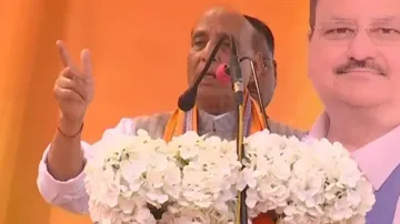 Rajnath Singh Addressing Party Members In Nabarangpur