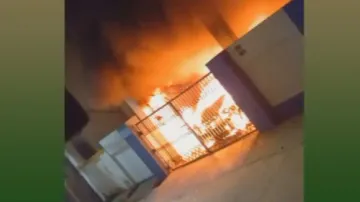 Car & Bike On Fire